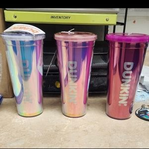 UNRELEASED Dunkin Donuts Valentine's Day Tumblers